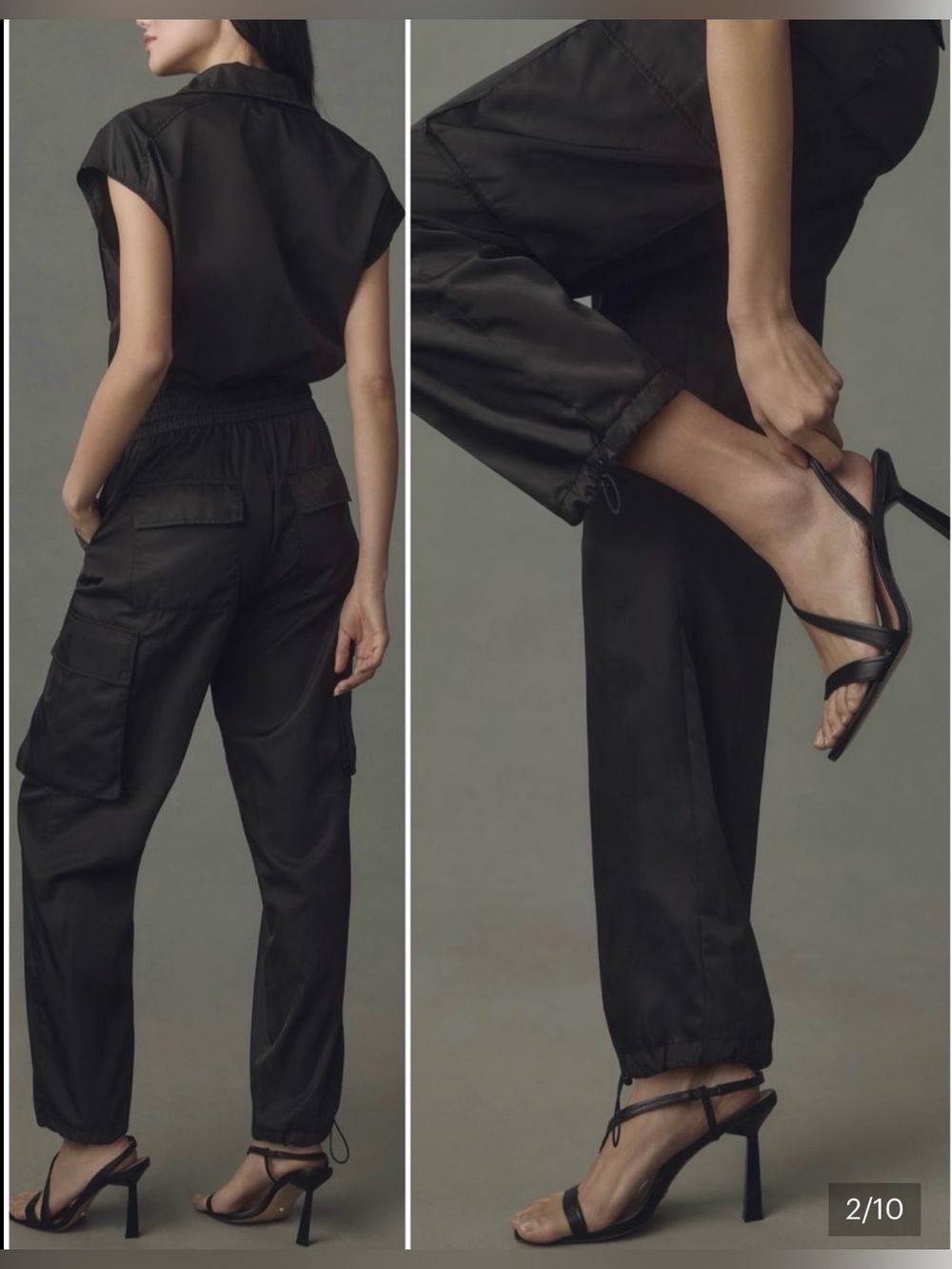 pistola Black Sleeveless Utility Jumpsuit - Picture 2 of 10